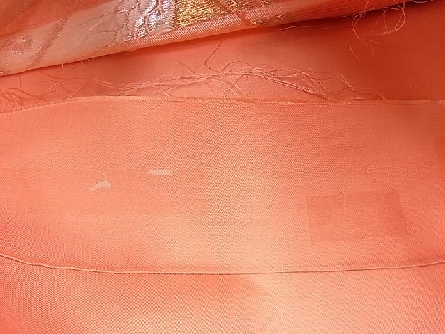 平和屋着物◎六通柄袋帯 籬青海波 金銀糸 逸品 BAAJ6947sa