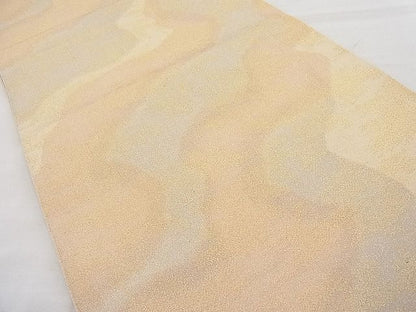 平和屋着物◎全通柄袋帯 砂子綴れ 道長霞文 金糸 逸品 BAAJ6949sa