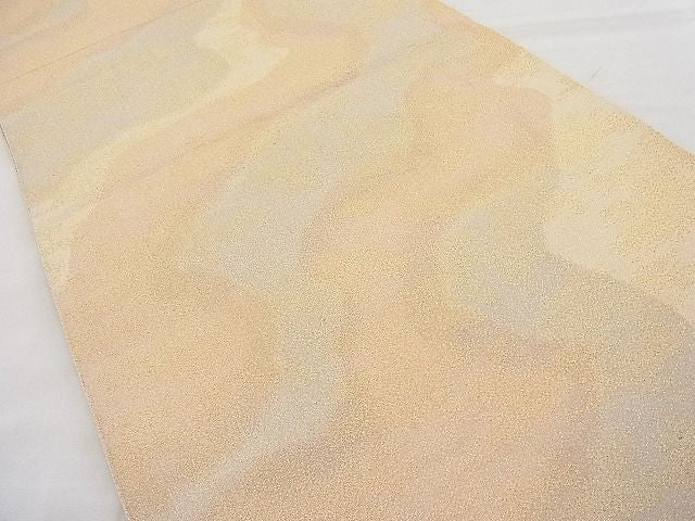 平和屋着物◎全通柄袋帯 砂子綴れ 道長霞文 金糸 逸品 BAAJ6949sa