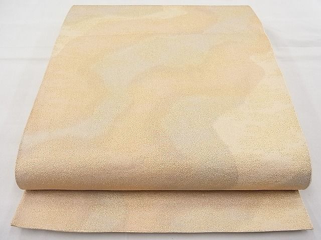 平和屋着物◎全通柄袋帯 砂子綴れ 道長霞文 金糸 逸品 BAAJ6949sa