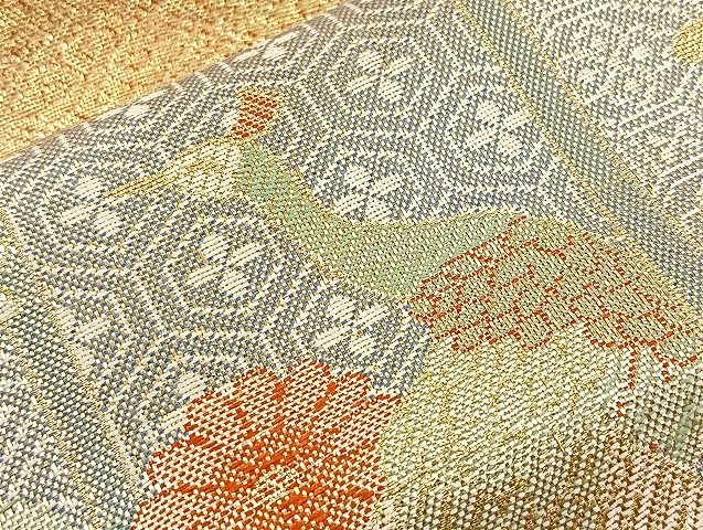 平和屋着物■宝珠本佐賀錦 六通柄袋帯 雲取り花車文 金糸 逸品 BAAJ5871ea