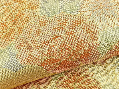 平和屋着物■宝珠本佐賀錦 六通柄袋帯 雲取り花車文 金糸 逸品 BAAJ5871ea