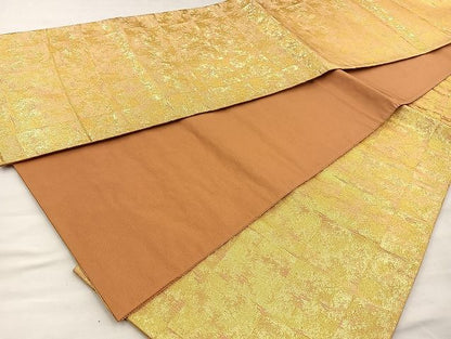 平和屋着物◎全通柄袋帯 格子霞文 逸品 BAAJ5921ea