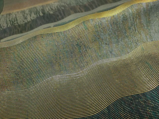 平和屋着物■六通柄袋帯 横段文 金糸 引箔 逸品 DAAI5076op