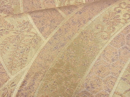 平和屋着物◎六通柄袋帯 青海波花唐草文 金糸 逸品 BAAJ9767cm