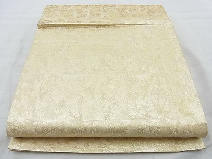 平和屋着物◎六通柄袋帯 霞文 金糸 逸品 BAAJ9768cm
