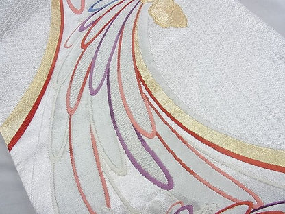 平和屋着物◎六通柄袋帯 唐織 乱菊 金銀糸 逸品 BAAJ9785cm