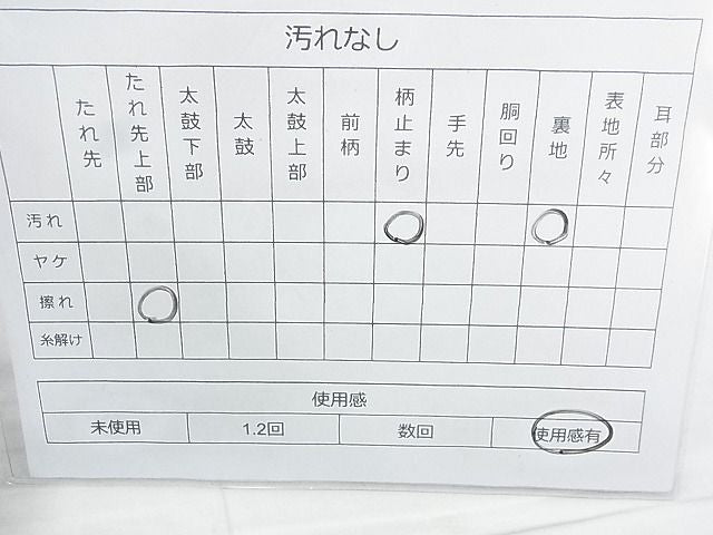 平和屋着物◎佐賀錦 六通柄袋帯 雪輪天井花文 金銀糸 逸品 BAAJ9797cm