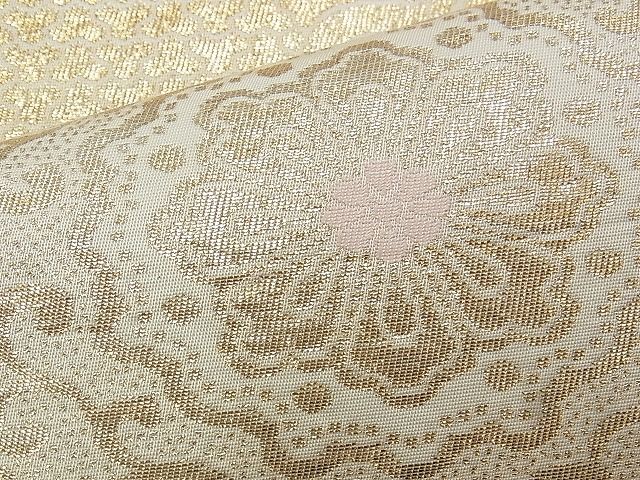 平和屋着物◎六通柄 本袋帯 手織錦 正倉院 金糸 逸品 BAAJ9363if