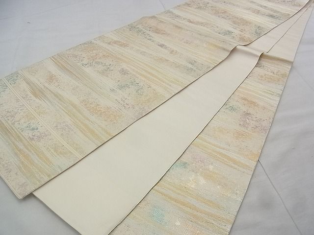 平和屋着物◎六通柄袋帯 霞文 金銀糸 逸品 BAAJ9373if