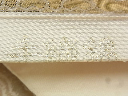 平和屋着物◎六通柄 本袋帯 手織錦 正倉院 金糸 逸品 BAAJ9363if
