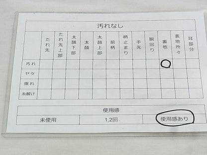 平和屋着物◎六通柄袋帯 寿光織 ワンポイント 枝花文 金糸 逸品 BAAK0162if
