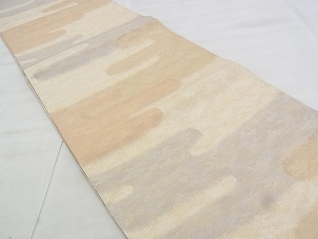 平和屋着物◎全通柄袋帯 砂子綴れ エ霞文様 金糸 逸品 BAAK0153if