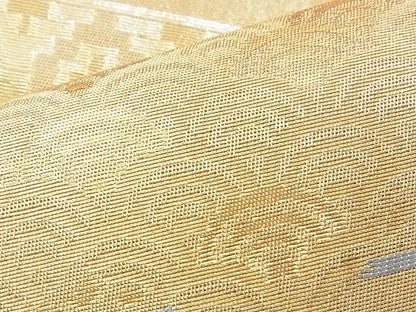平和屋着物◎六通柄袋帯 道長横段文 金糸 逸品 BAAJ9329if