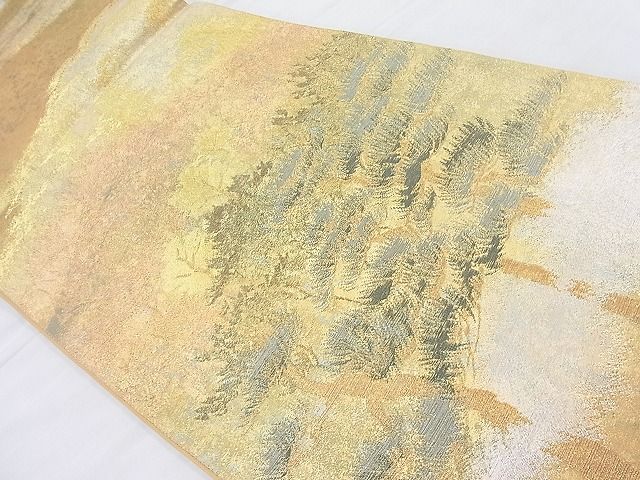 平和屋着物◎六通柄袋帯 ふるさと 金糸 引箔 逸品 BAAJ8390ns