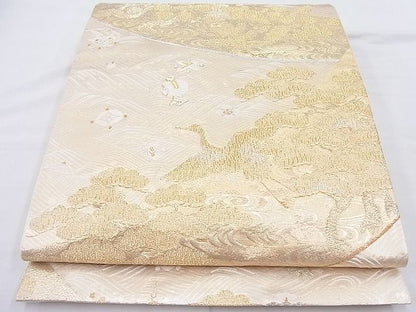 平和屋着物◎六通柄袋帯 唐織 青鳳 金糸 逸品 BAAK5060ns