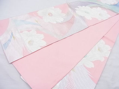 平和屋着物◎六通柄袋帯 唐織 孔雀牡丹文 金銀糸 逸品 BAAK5051ns