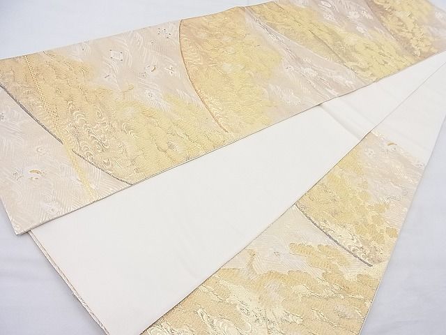 平和屋着物◎六通柄袋帯 唐織 青鳳 金糸 逸品 BAAK5060ns