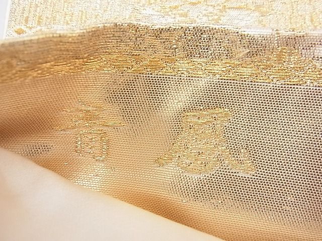 平和屋着物◎六通柄袋帯 唐織 青鳳 金糸 逸品 BAAK5060ns