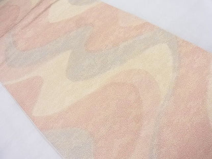 平和屋着物◎全通柄袋帯 砂子綴れ 流水文 金糸 逸品 BAAK5140ns