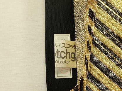 平和屋着物◎六通柄袋帯 斜線文 金糸 逸品 CAAH5624qe