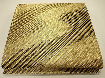 平和屋着物◎六通柄袋帯 斜線文 金糸 逸品 CAAH5624qe