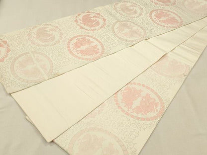 平和屋着物◎六通柄袋帯 唐華天平紋 銀糸 逸品 CAAH5608qe