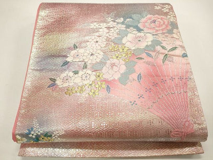 平和屋着物◎六通柄袋帯 草花文 金銀糸 逸品 CAAH5611qe