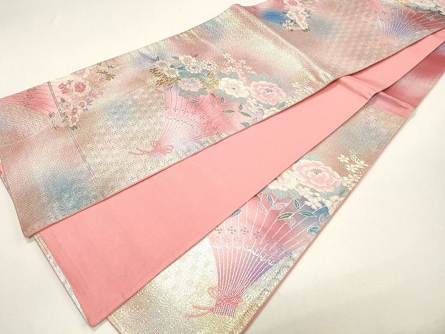 平和屋着物◎六通柄袋帯 草花文 金銀糸 逸品 CAAH5611qe
