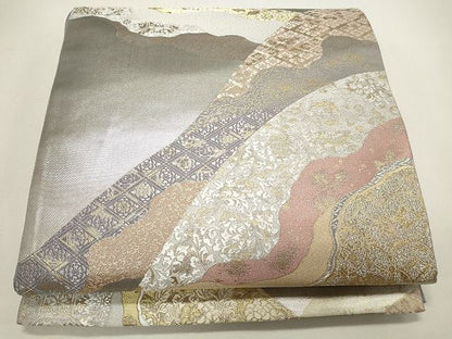平和屋着物◎六通柄袋帯 道長花唐草文 金糸 逸品 CAAH5612qe