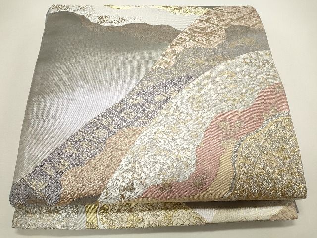 平和屋着物◎六通柄袋帯 道長花唐草文 金糸 逸品 CAAH5612qe