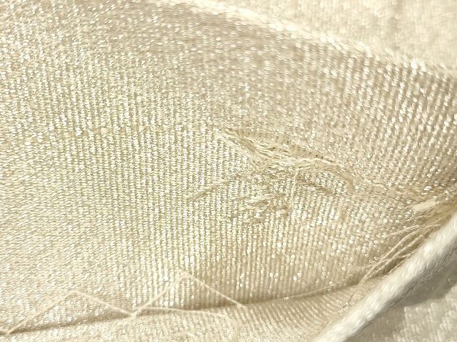 平和屋着物■太鼓柄袋帯 綴れ 天井花丸文 金銀彩 逸品 CAAG3061eg