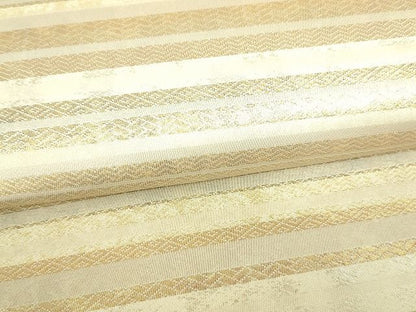 平和屋着物■六通柄袋帯 横段文 金糸 逸品 DAAH6385sf