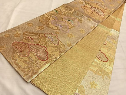 平和屋着物◎佐賀錦 六通柄袋帯 錦華 金糸 逸品 BAAJ1494du