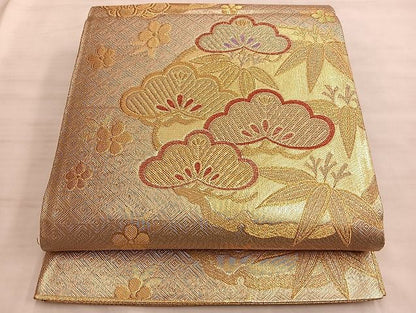 平和屋着物◎佐賀錦 六通柄袋帯 錦華 金糸 逸品 BAAJ1494du