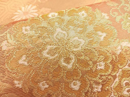 平和屋着物■六通柄袋帯 唐織 正倉院花唐草文 金糸 逸品 BAAJ2675du