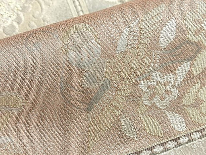平和屋着物◎六通柄袋帯 唐織 鳳凰格天井花唐草文 金銀糸 逸品 BAAJ9937du