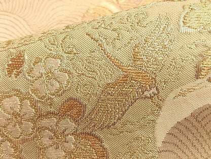 平和屋着物◎六通柄袋帯 唐織 道長有職文 金糸 逸品 BAAJ9970du