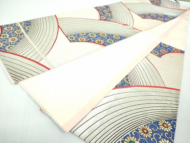 平和屋着物◎六通柄袋帯 地紙花唐草文 金銀糸 逸品 DAAI2519ox