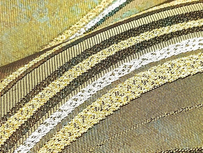 平和屋着物◎六通柄袋帯 流水紋 金銀糸 引箔 鈴乃屋扱い 逸品 BAAJ6004ea