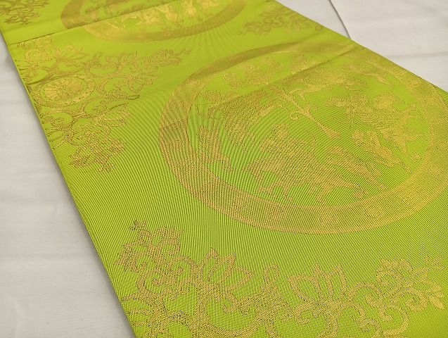 平和屋着物◎六通柄 本袋帯 狩猟文様 金糸 逸品 BAAJ6018ea