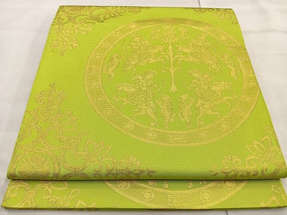 平和屋着物◎六通柄 本袋帯 狩猟文様 金糸 逸品 BAAJ6018ea