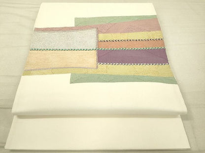 平和屋着物■太鼓柄袋帯 抽象文様 金糸 逸品 DAAI4536du