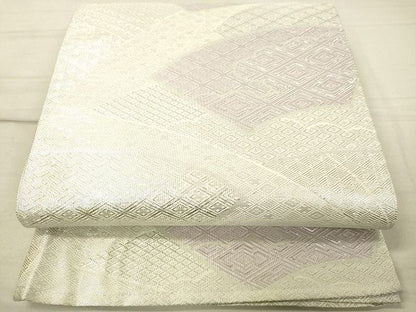 平和屋着物◎佐賀錦 全通柄袋帯 地紙吉祥文 銀糸 逸品 DAAI3672tw