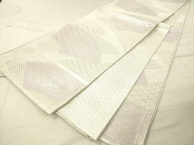 平和屋着物◎佐賀錦 全通柄袋帯 地紙吉祥文 銀糸 逸品 DAAI3672tw