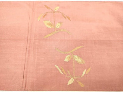 平和屋着物◎太鼓柄袋帯 枝葉文 金糸 逸品 DAAI3673tw
