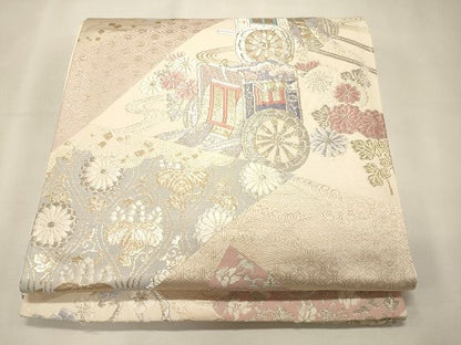 平和屋着物◎六通柄袋帯 吉祥萬代 金銀糸 逸品 CAAI0102oy