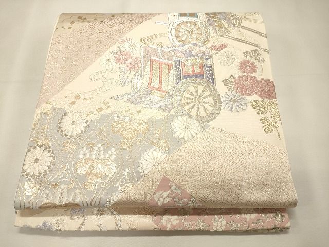 平和屋着物◎六通柄袋帯 吉祥萬代 金銀糸 逸品 CAAI0102oy