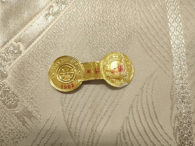 平和屋着物◎西陣 六通柄袋帯 天井草花文 銀糸 逸品 CAAI0115oy