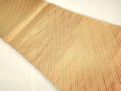 平和屋着物◎両面 全通柄袋帯 斜線文 金糸 逸品 CAAI0203oy
